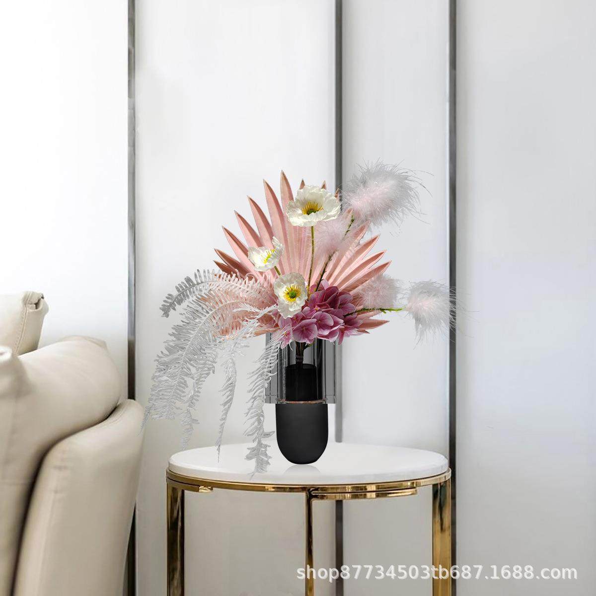 轻桌奢粉色仿真花摆件客厅假花摆设样板1098间摆花干花电艺视柜餐,鲜花速递/花卉仿真/绿植园艺,割草机/草坪机,淘宝优惠券,粉丝福利购,淘宝优惠卷