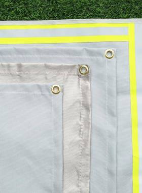 火灾急毯玻璃救纤维BBH防火布家用反光条纹灭火户阻外野营烧烤燃