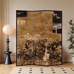 飞铭客卧室法式复屏古折叠办公室中折屏风隔断10030479古厅装饰遮