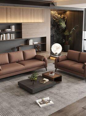 皮代简约小猫抓办XWU公室沙发组合会现客出租房屋公寓接待商务户