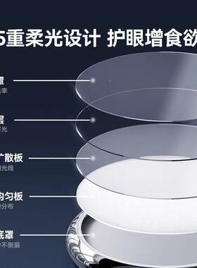 全室光谱厅护198眼吊餐灯高显指防款蓝光设计师新飞碟吧台儿童房