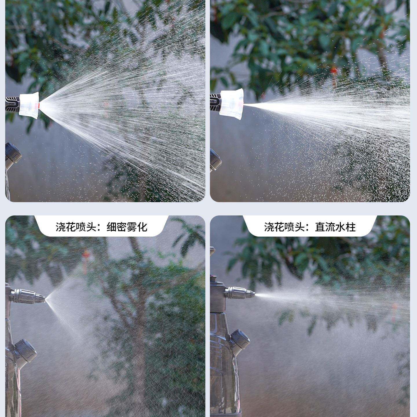 壶压式浇花家喷洒水壶气清洁用高压泡沫洗车喷头擦玻喷璃853通用
