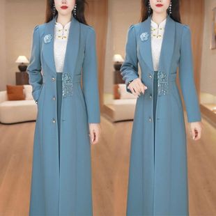 2025春秋新款 显瘦洋气外套休闲高级感连衣裙两件套潮 高端百搭时尚