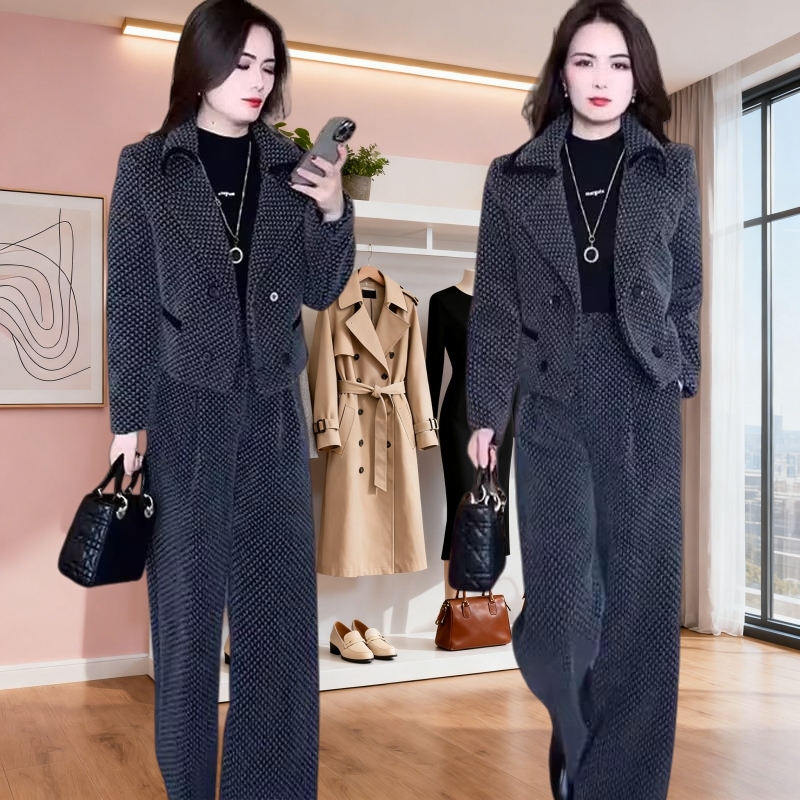 小香风套装女2025新款秋冬爆款高端时髦洋气质名媛小洋装两件套潮