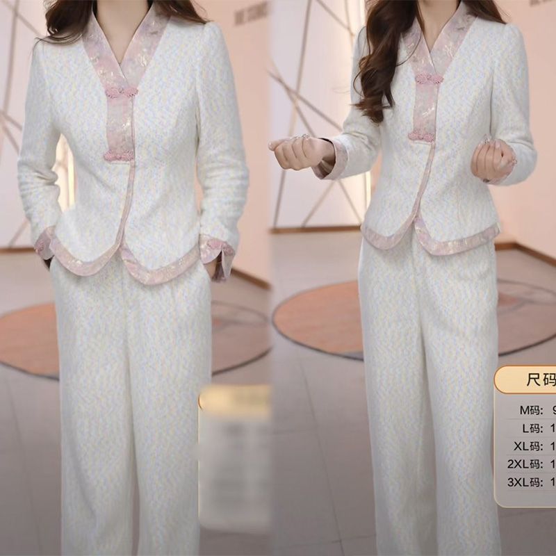 小香风名媛高端女装2025春秋新款时尚气质洋气休闲新中式两件套潮