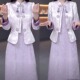 套装 女2025春秋今年流行高档新中式 国风套装 时尚 礼服裙修身 俩件套