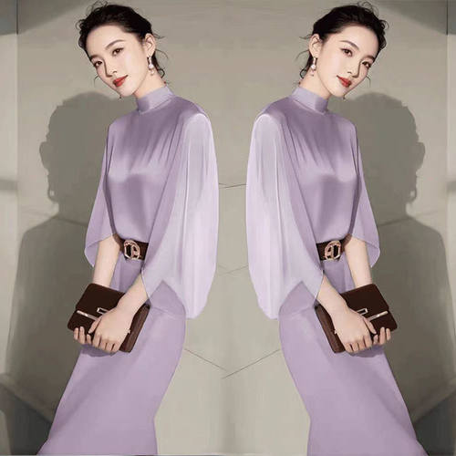早秋穿搭时尚套装女高级感超好看大方得体绝美小香风显瘦套装裙