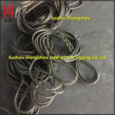 家丝绳厂直发钢绳索具钢光面插编自然丝圈349钢丝绳索具