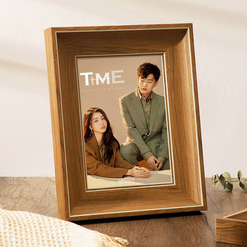 欧式简约相框摆台6寸7寸8寸10寸a4洗照片做成相册挂墙加打印框架