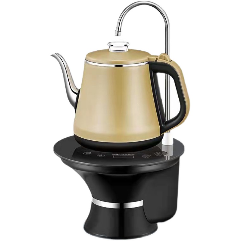 自动上水电热水壶桌桶装水两用抽水器加热一体带托盘智能吸水烧水