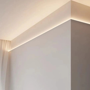 LED免开槽反光灯槽上发光洗墙灯明装 天花板天花隐 灯带条免悬吊式