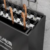 带锁雨伞架收纳架公司门口伞桶酒店大堂商用大容量沥水存放置物架