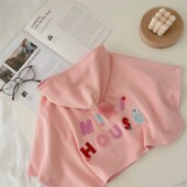 MIKI春秋儿童斗篷外套男女宝宝婴孩纯棉双层防风披肩婴儿挡风披风