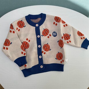 90-150儿童纯棉毛衣柔软秋冬款男童针织开衫宝宝洋气上衣线衣打底