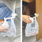 厨房柜门垃圾袋固定器支架塑料挂架子放置挂钩收纳挂式 神器放袋子