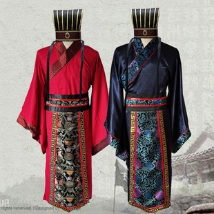 古装 男汉服 唐装秦朝春秋战国三国臣子官服汉朝大臣古代演出服装