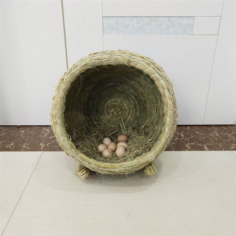 鸡窝草编大号母鸡生蛋窝鸡舍孵化用品鸭鹅猫狗草窝四季通用包邮