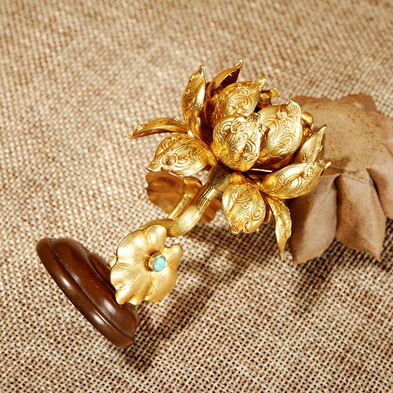 慧宝佛前八供套装摆件吉祥八供供水碗花食子香塔八吉祥组合体