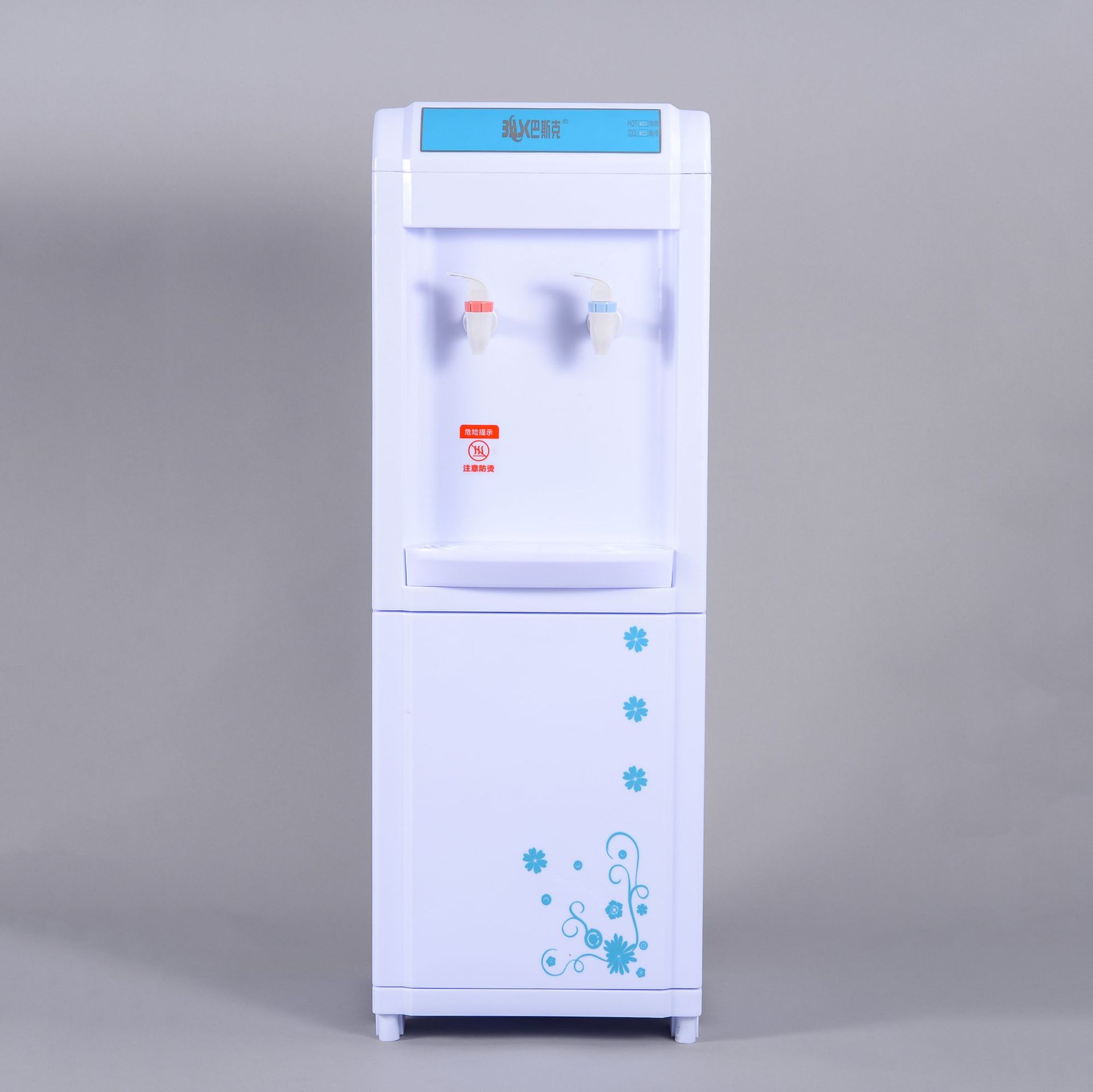 立式家用饮水机冷热直巴斯克单门桶装水冷热开水机饮水机批发