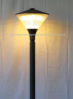 欧式LED户外防水模组30W60W75W圆形压铸PC柱头庭院灯