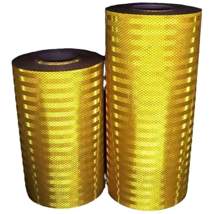 高强级反光胶带 可裁切任意规格 5公分黑黄反光警示胶带