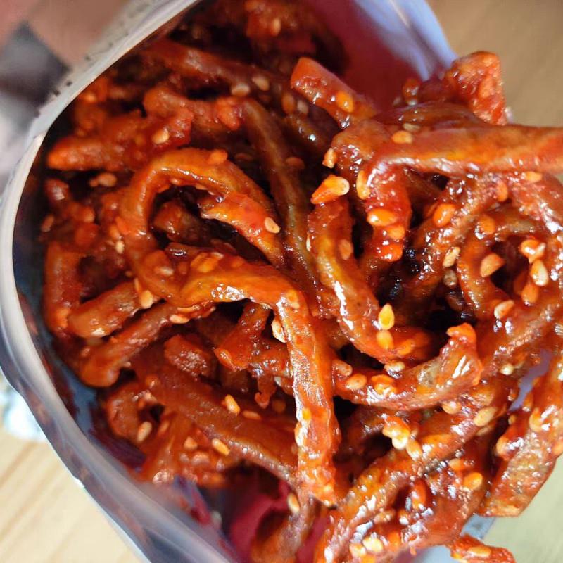 北海特产鳗鱼零食海鲜蜜汁香辣即食辣小鱼干丝甜辣网红解馋小吃图片