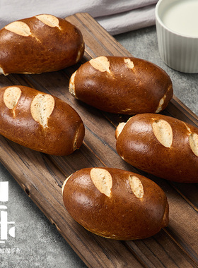 梨木巷全麦原味碱水棍面包100gx5饱腹代餐短保手作欧包下午茶零食