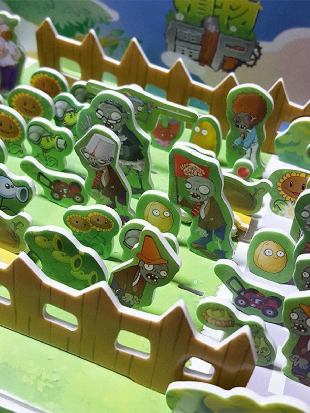 植物大战僵尸3d立体拼图小学生泡沫手工拼装模型儿童男孩益智玩具