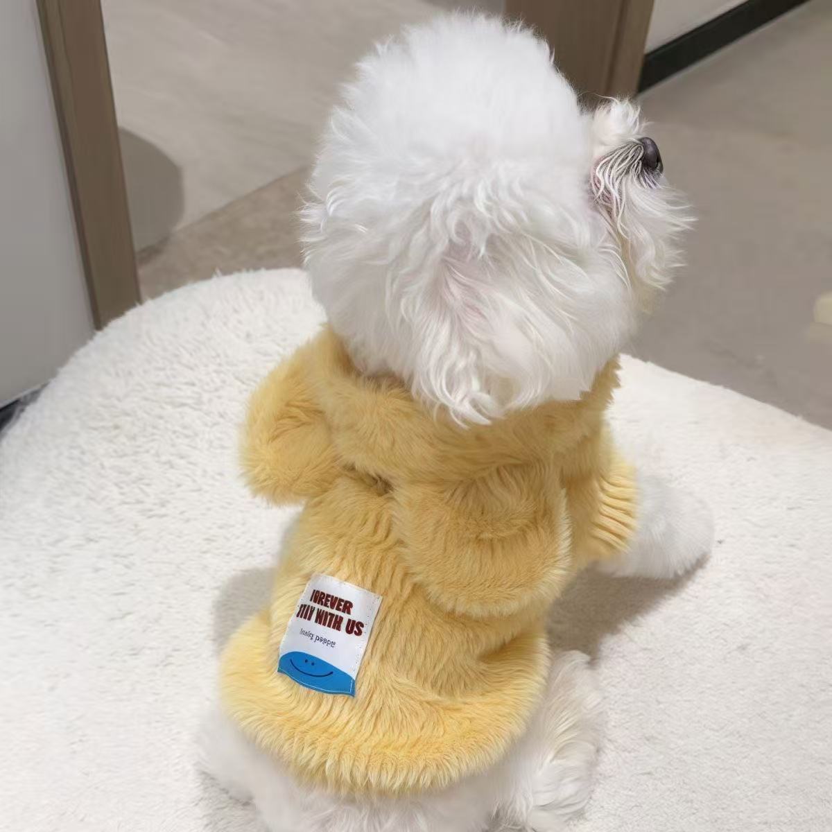 狗狗衣服秋冬新款保暖无袖连帽