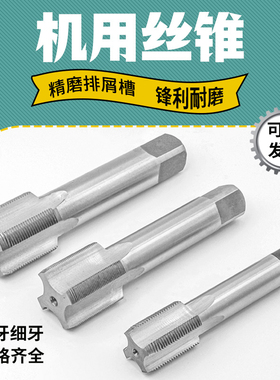 机用丝攻高速钢直槽丝锥12X0.5M13X0.8M14M15X1M16M17M18X0.75M19