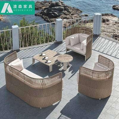 外MRK户沙发庭院组合样藤板间花园阳别墅台休闲藤椅露天民俗藤编