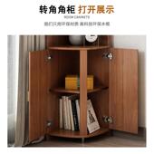 现代角柜FCE角置物架客墙角储物柜三角厅形卧室角落转边柜置物柜r