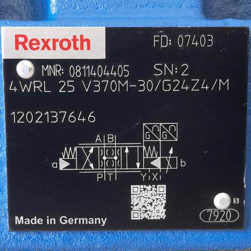 0811404405  4WRL25V370M-30/G24Z4/M # Rexroth//力士乐