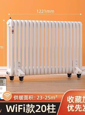 加水电暖气片家移hh101221用散热器省无辐静注水电取暖器可动水循