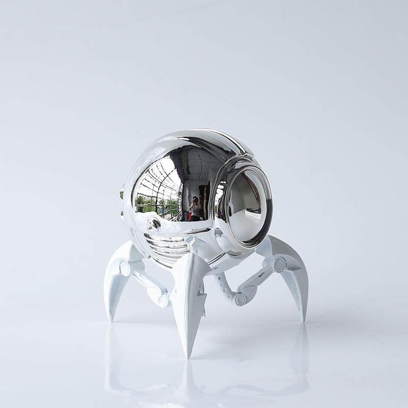 简几何创意UIA外星人黑色抽约客桌面装饰品样板间厅象玄关摆件