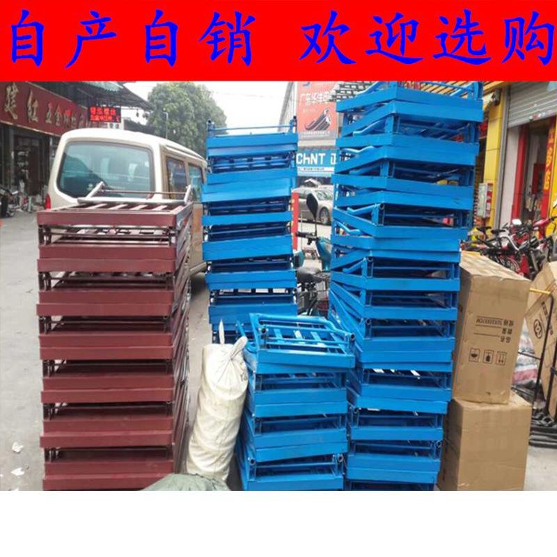 自产自销红色角铁厚加手推ENK车工车物具用车流拉货车静音推车