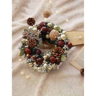 诞花环装 饰家用氛围布置圣圣诞树AGS店铺门诞意橱窗 创饰品圣节装