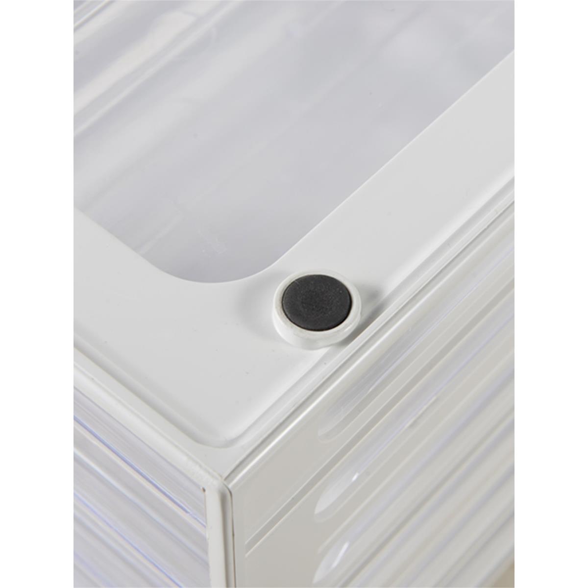 AF75H6HM710L面文件柜五层透明抽屉桌柜多层桌上柜子塑料a4公收小