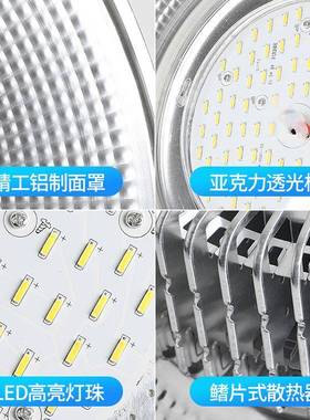 le鳍d工矿灯片W散热厂房灯200150w吊6975杆工业车市间超天棚工矿
