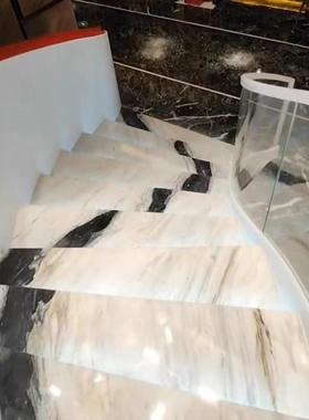 轻奢室楼梯护栏店铝酒镁合金栏杆EVF内欧式墅家用钢板铜刻楼别梯