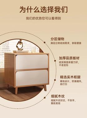 床置头柜款小型纳储物柜一体42103家用卧室2025爆简易收柜出租房