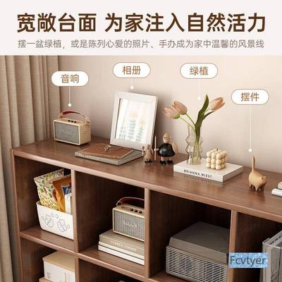 中古格子书柜落地置物架收家用书架客厅自由合组多层储物XPZ矮纳