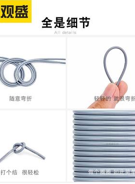 BYM小外径多芯音频线2851-32wga2信34567芯黑色灰色抗号屏蔽线