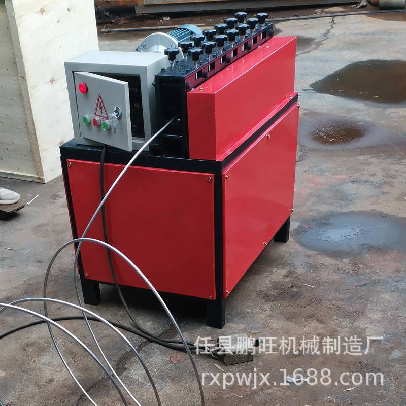 小型盘管调直机圆盘铜管铝管不锈钢管校直机直机精校机械钢丝