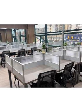 侧办围公GWA桌桌面屏风挡板防掉落玻璃电挡隔断工位脑桌面分隔板