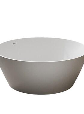 浴缸正圆形日式风人源造石浴缸格浴盆大容量77390家用店民宿酒头