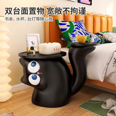 初晨创猫咪几小茶几可移边动客厅高档次落地摆件意设计感沙UFL边