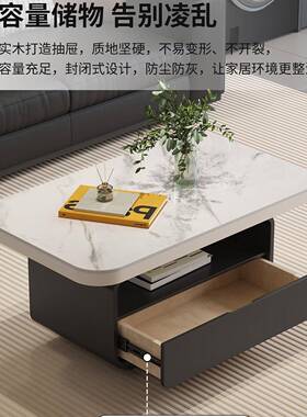 现代简约形可移推车茶几轻奢客厅方用小LLG户动型家创意设计沙发