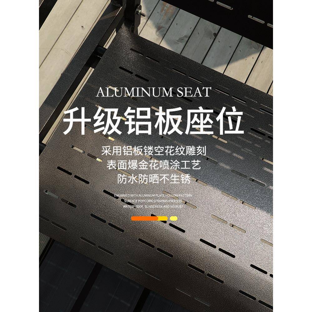 秋千户庭院铝合金户外花吊椅别墅园酒店庭景区L-S872四人动力院外