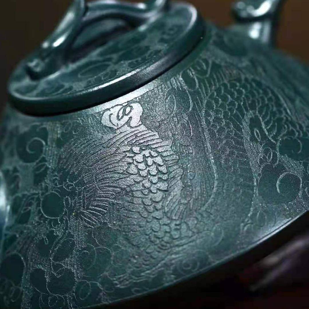宜茶兴紫量砂壶全纯手工原YYZSH矿龙腾盛世容大泡单茶壶功夫套装
